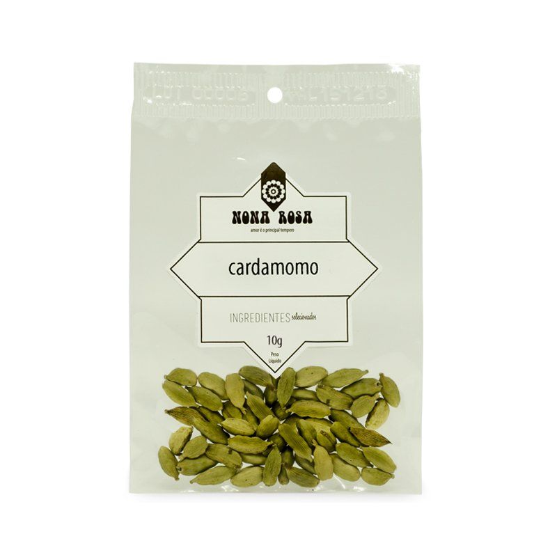 bagas de cardamomo em pacote