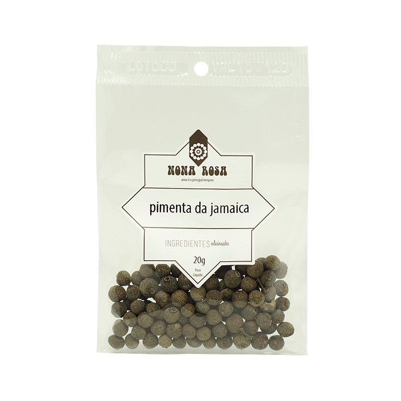 pimenta da jamaica em grão no pacote