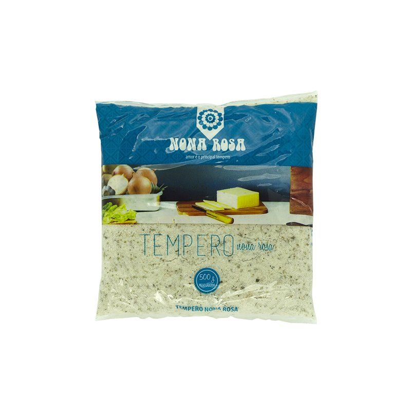 tempero nona rosa a base de sal no pacote 500g
