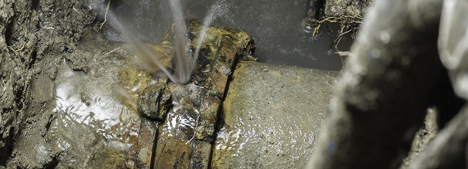 serbatoio di acqua potabile con perdita