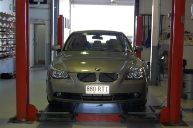 car in repair shop