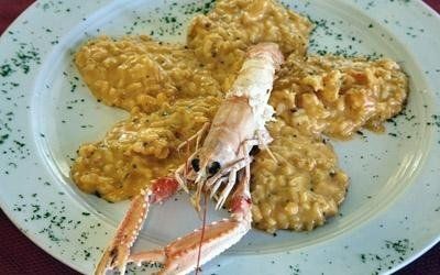 risotto con crostacei