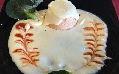 flan di pesce persico