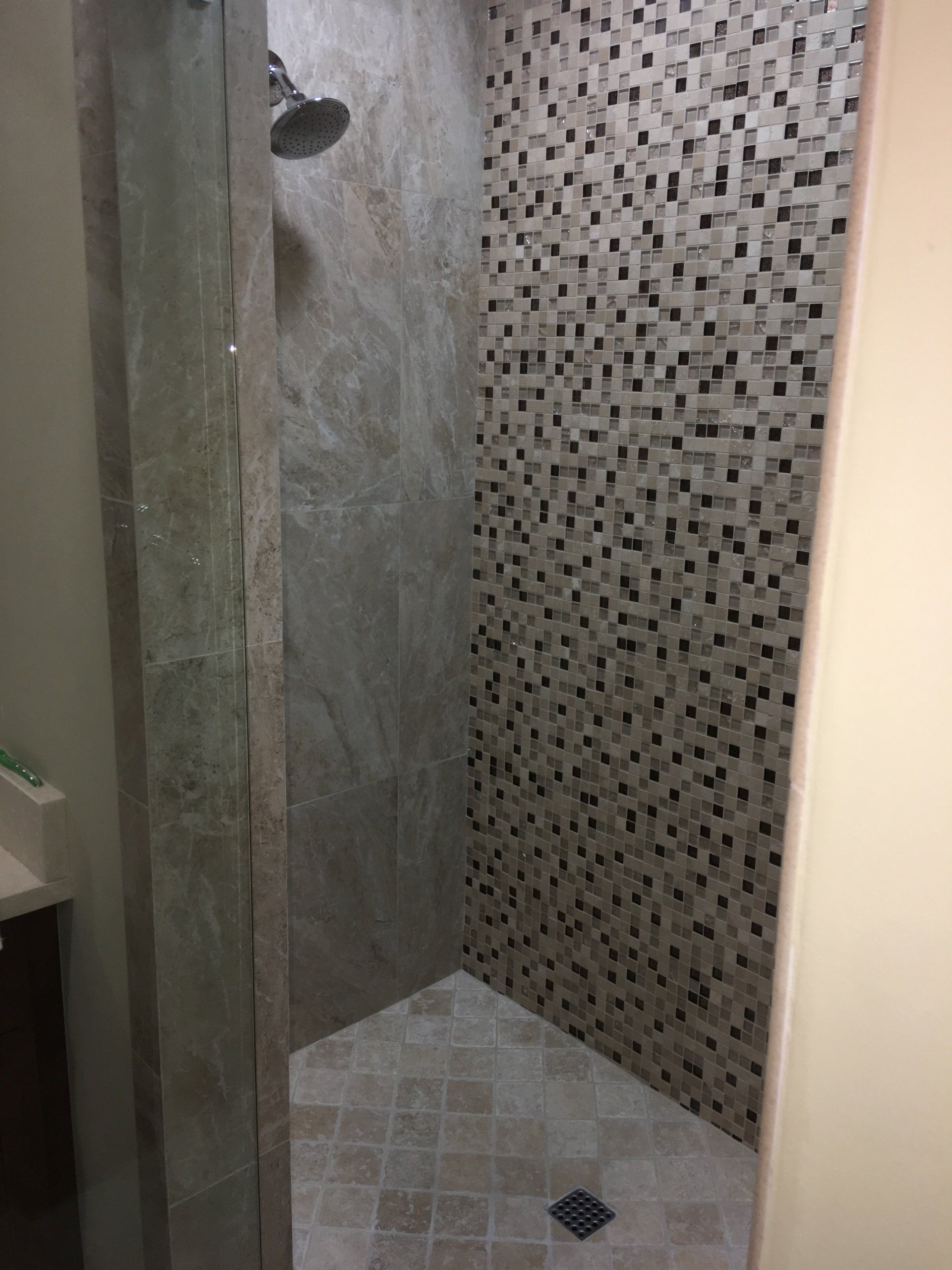 bathroom remodel luxury standing shower with tile  design