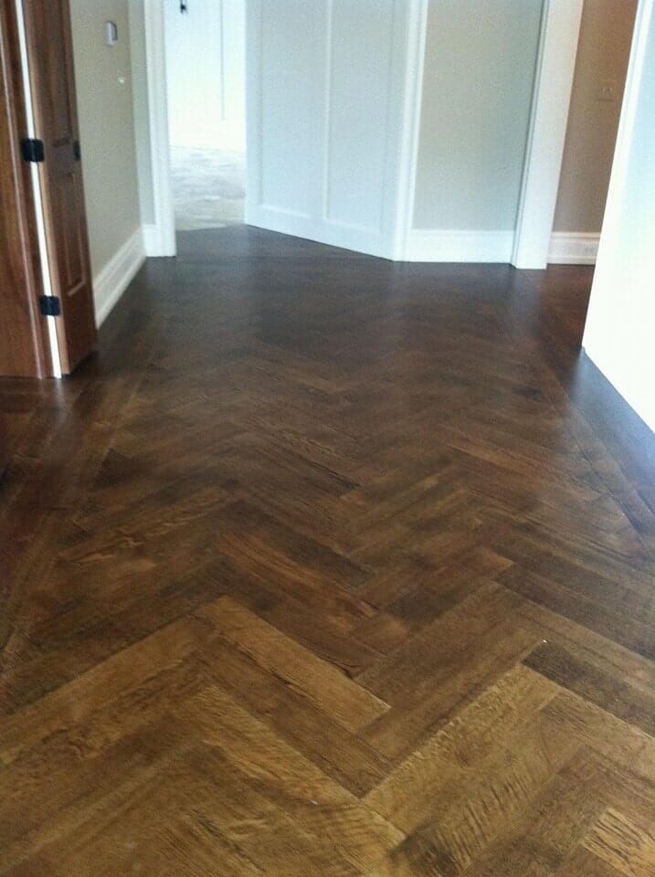 Hallway with Hardwood Flooring Installed — Richmond, VA — Old Dominion Floor Company