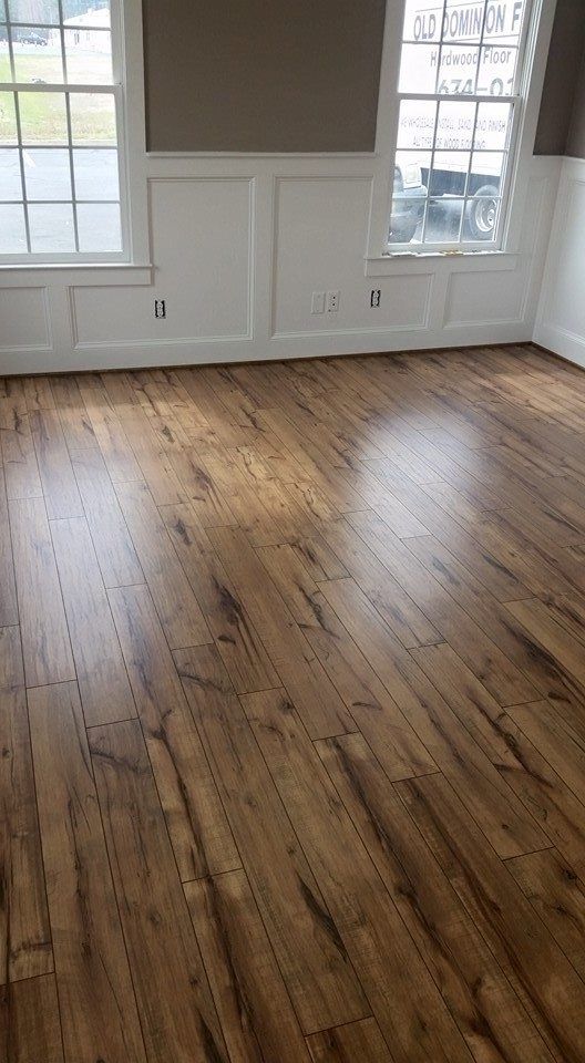 Empty Room with Hardwood Flooring Installed — Richmond, VA — Old Dominion Floor Company