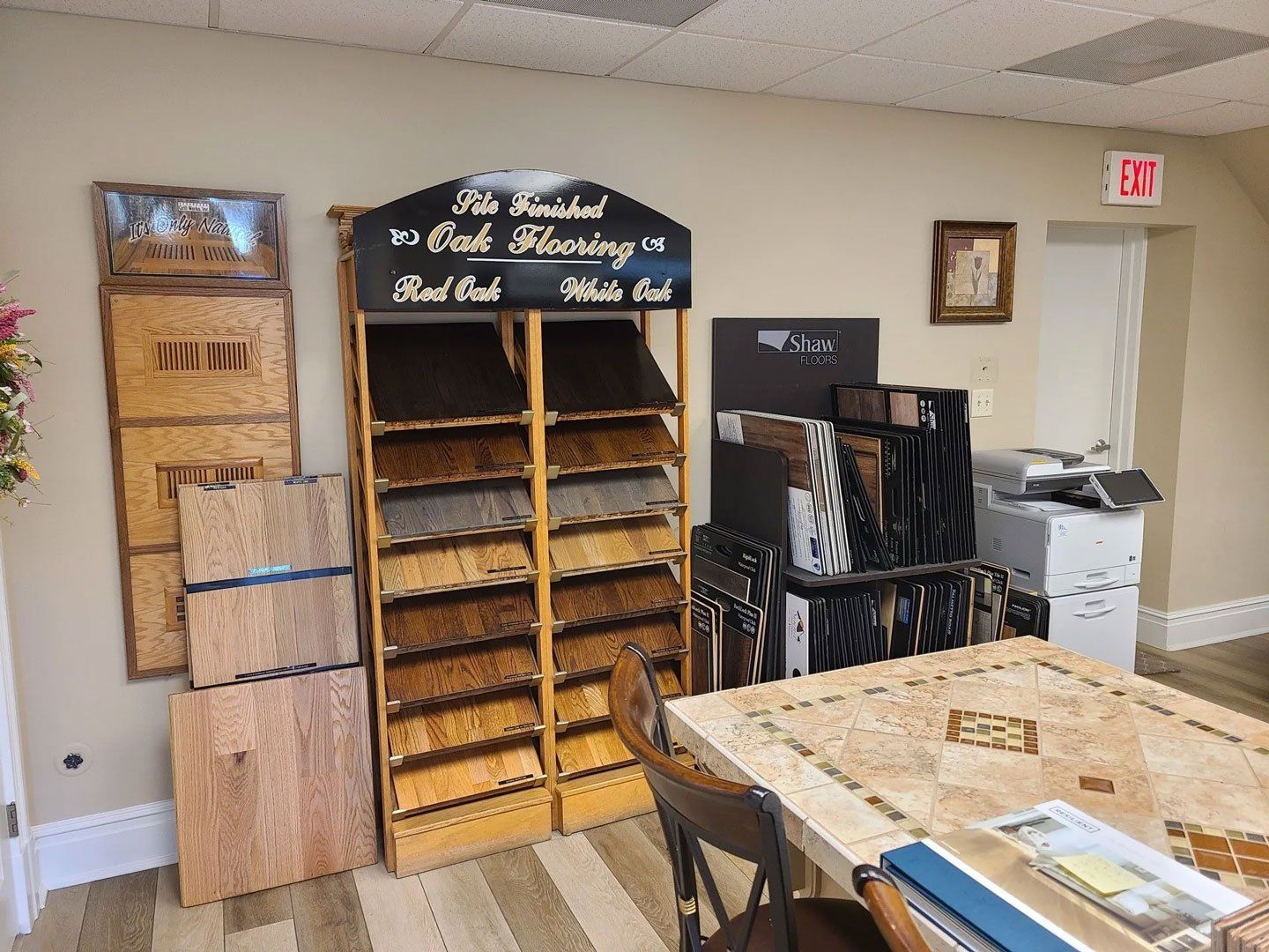 Variety of Flooring Textures in Showroom — Richmond, VA — Old Dominion Floor Company