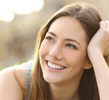 Woman with white teeth smiling — General Dentistry in Tallahassee, FL Woman with white teeth smiling — General Dentistry in Tallahassee, FL