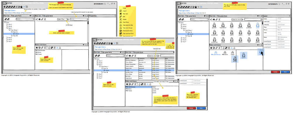 Image of example wireframes of how to add users to the system Image of example wireframes of how to add users to the system
