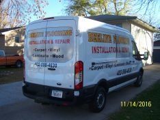 Back of vehicle with print