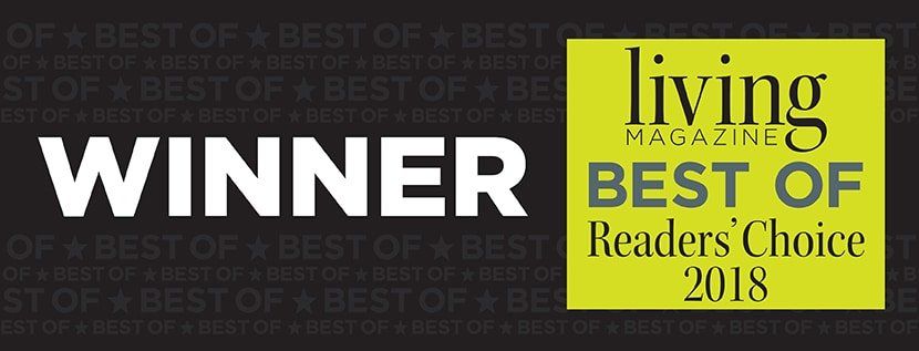 Living Magazine's Best of award logo.