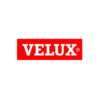 VELUX logo: Hvid tekst