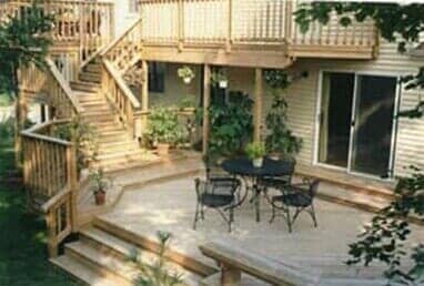 Finished Wood Deck with Balcony — deck installation in Lower Burrell, PA Finished Wood Deck with Balcony — deck installation in Lower Burrell, PA