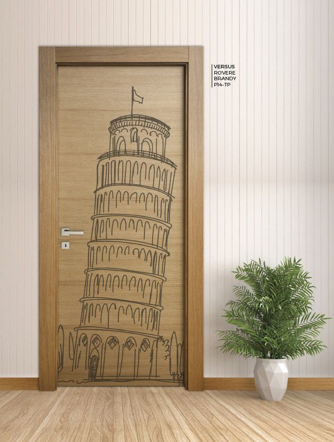 porta in legno con parete giallo