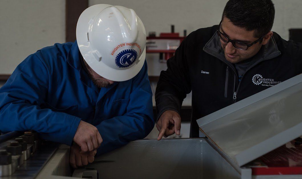 Technicians Inspecting Industrial Equipment, San Antonio & Corpus Christi TX