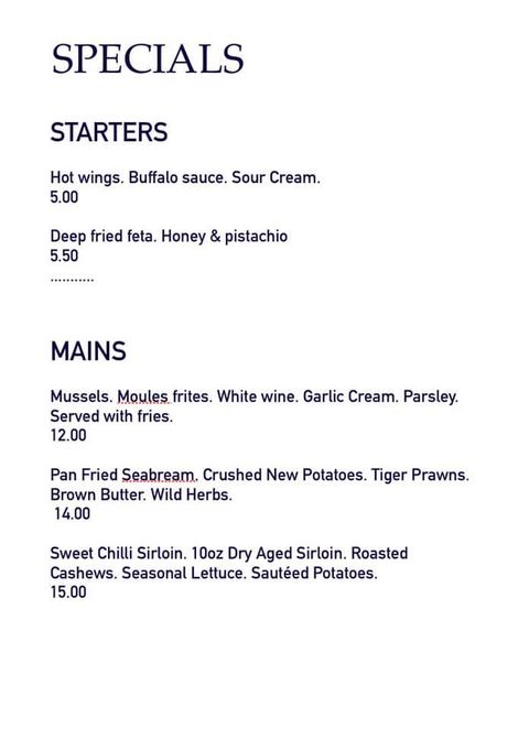 menu 18