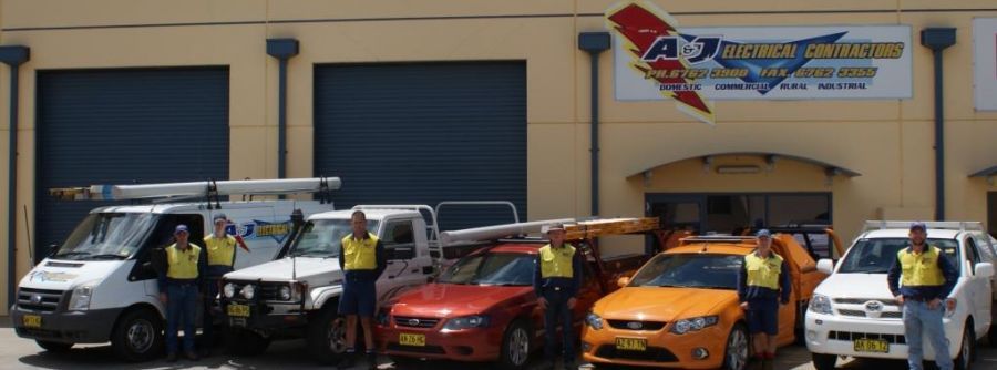 An electrician and his colleagues in Tamworth