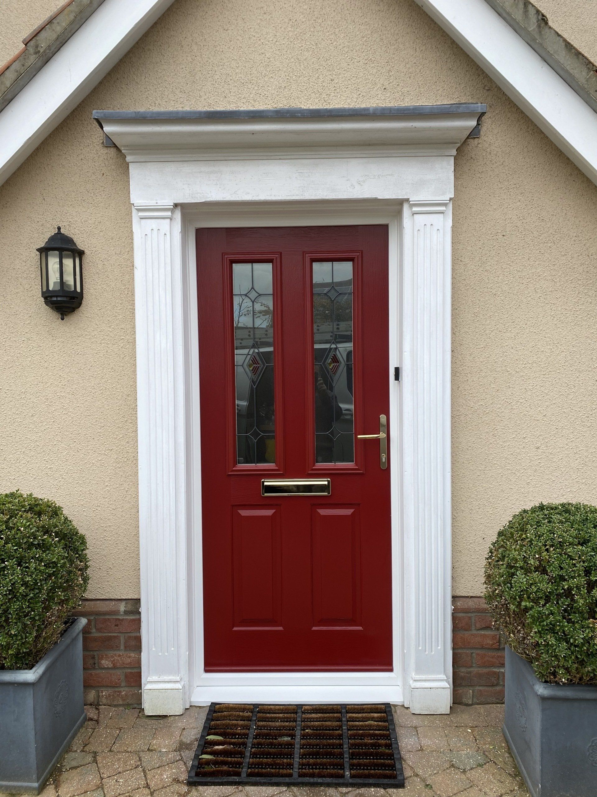 red door on house