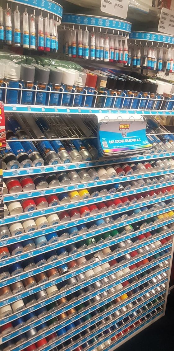 Paint, aerosols, primer.
