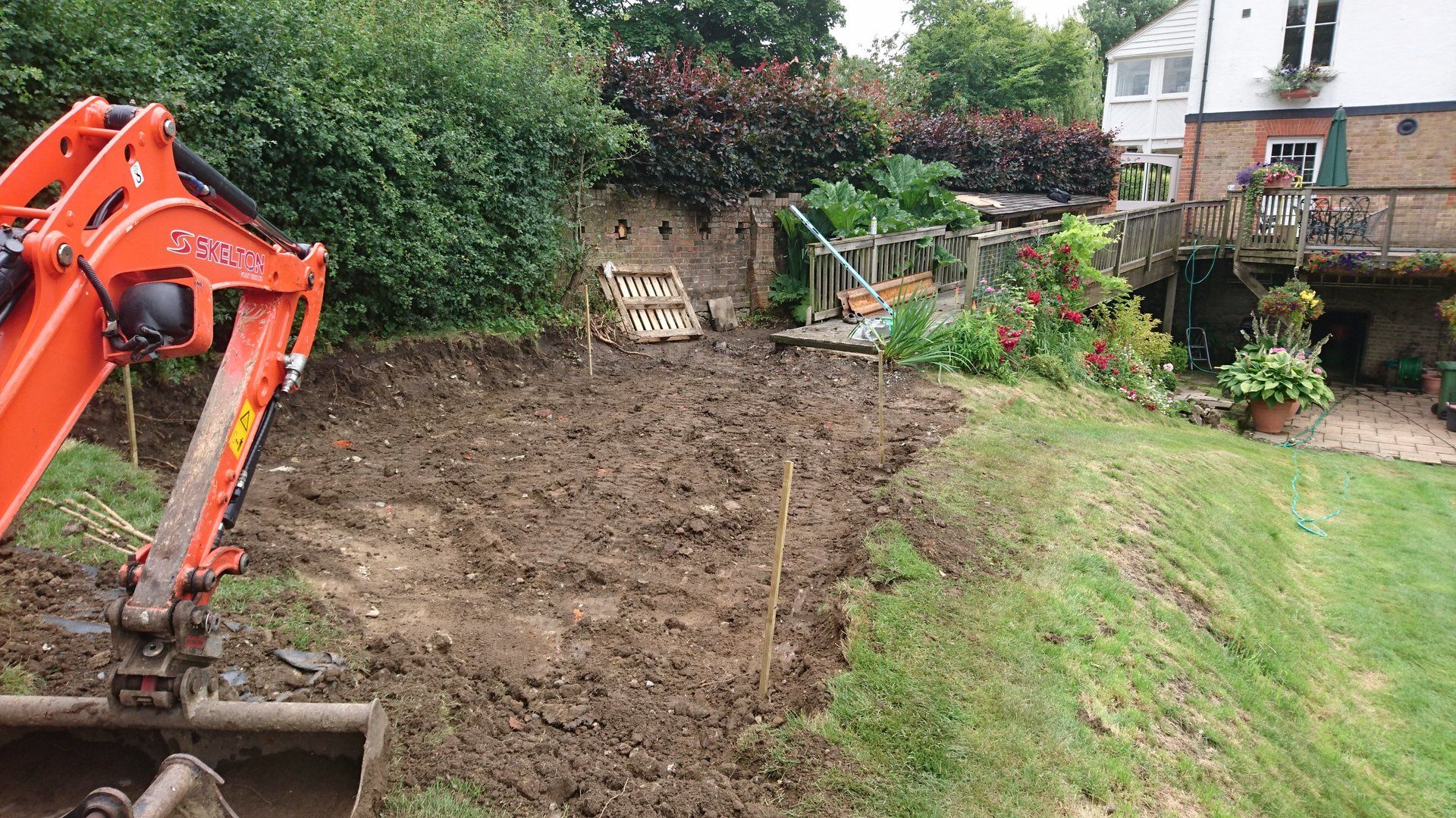 Garden before decking was installed