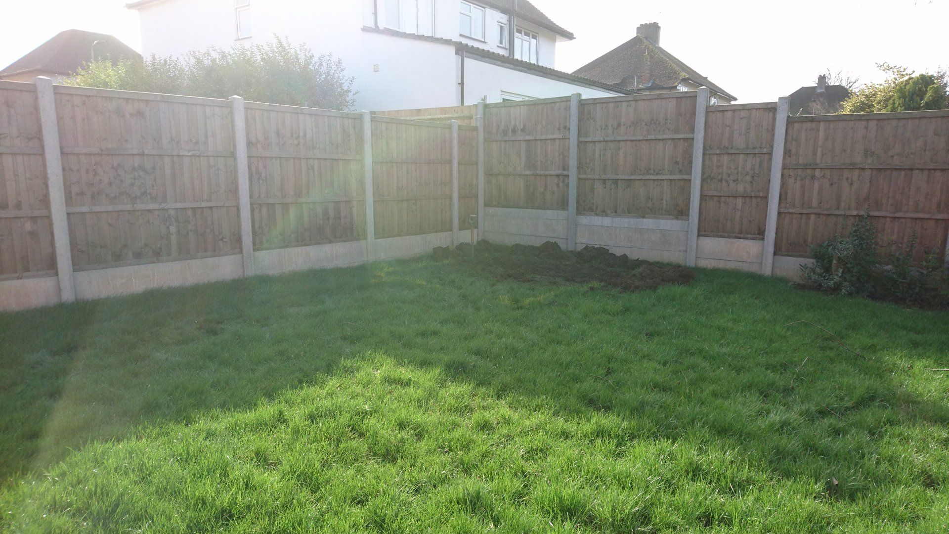 Enclosed back garden
