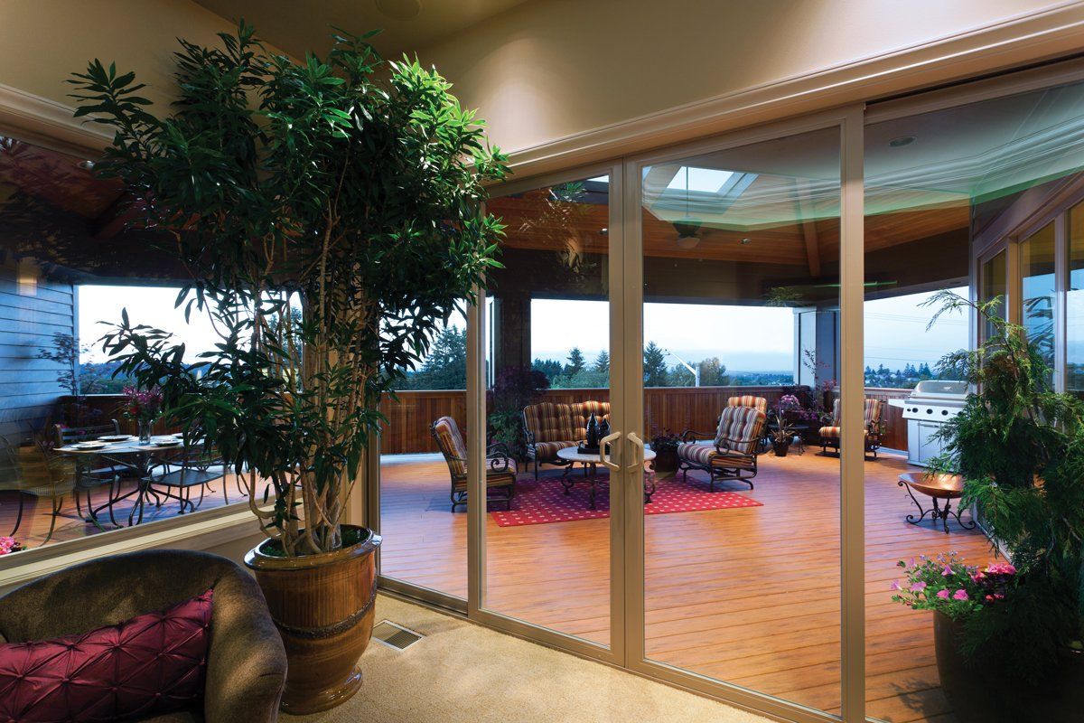 glass doors