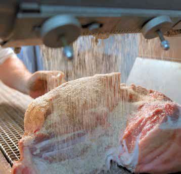 preparazione di un prosciutto