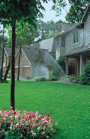 Sprinkler Watering Grass - Sprinkler Repair in Dutchess County, NY