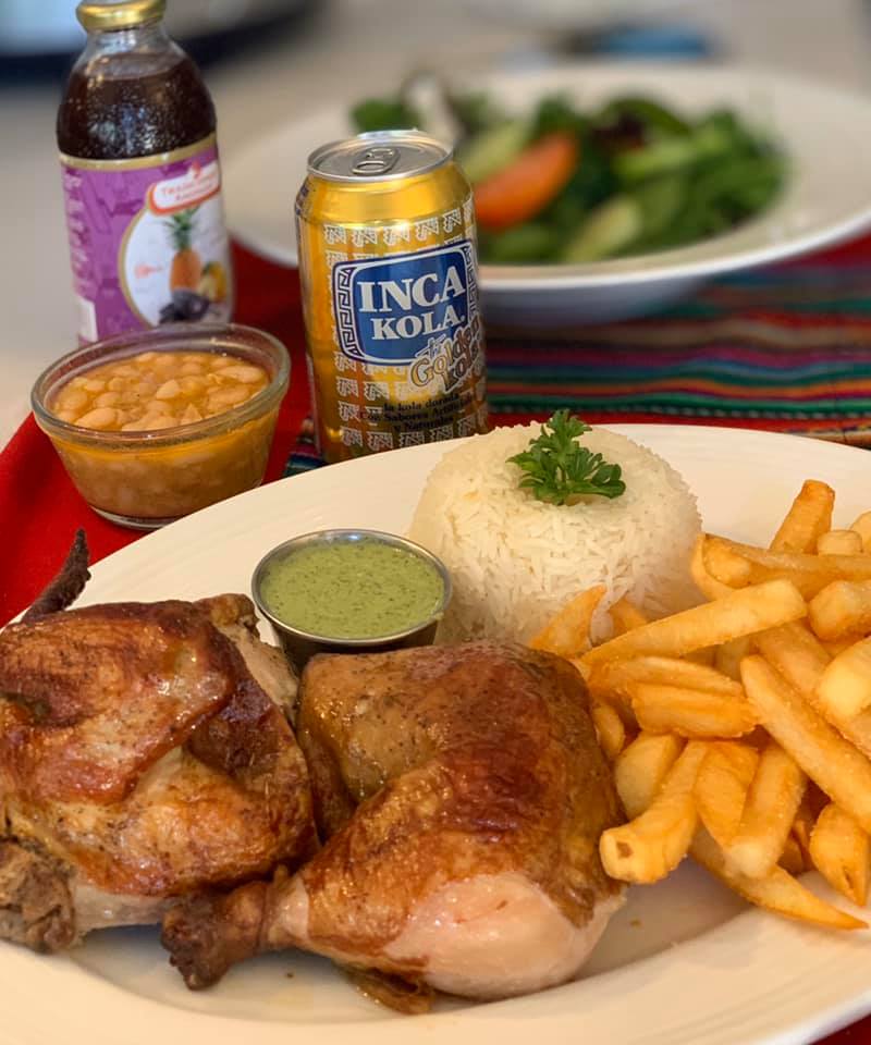 Chicken and fries with rice — Palm Desert, CA — Mi Cultura