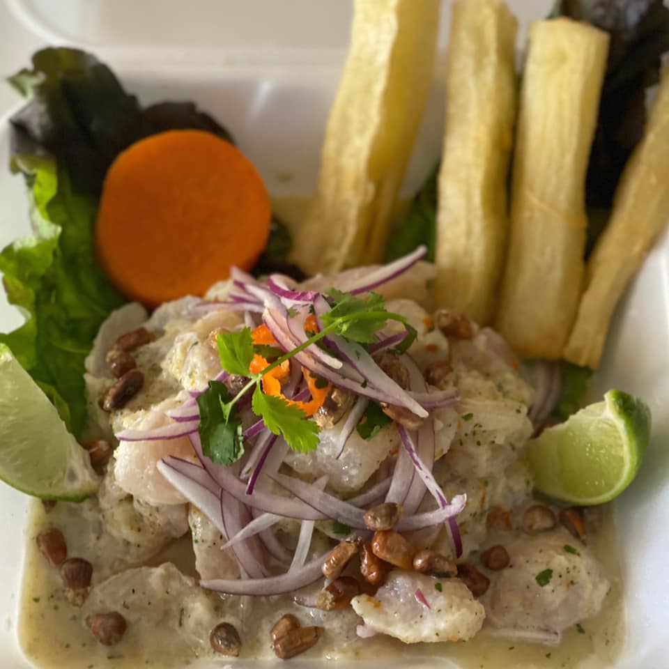 Dish with onion toppings — Palm Desert, CA — Mi Cultura