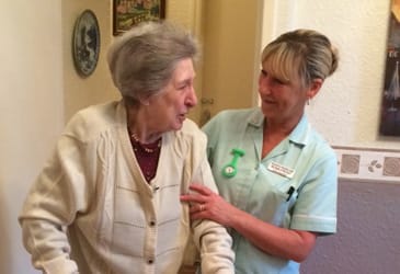 nurse and old woman