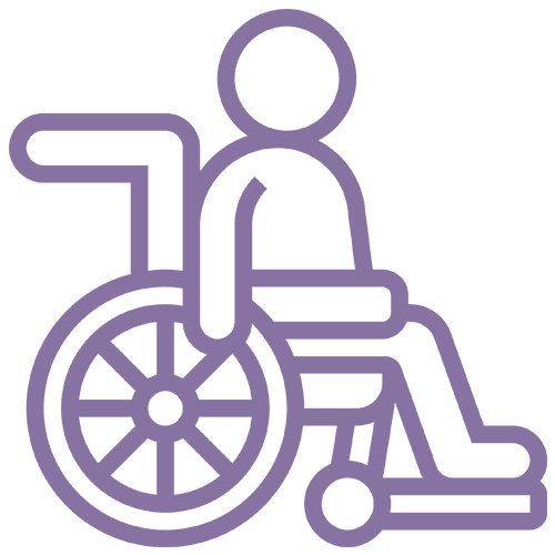 Man in wheelchair icon