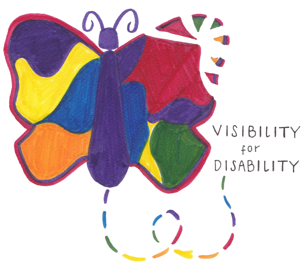 Visibility for Disability butterfly drawing