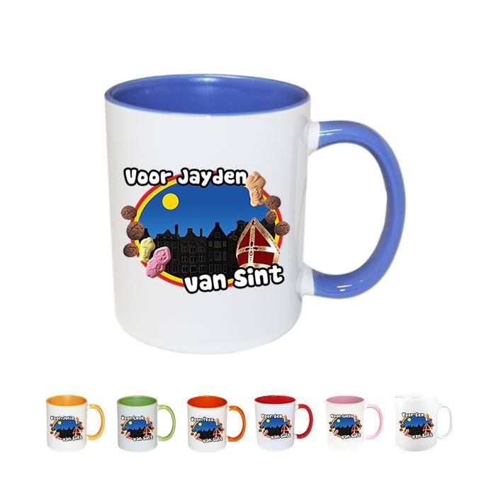 Sinterklaas mok met naam - Schoencadeautjes