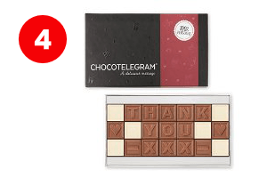 Chocoladetelegram - Bedankt cadeau