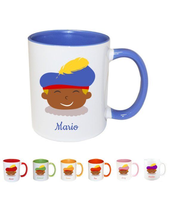 Pieten mok met naam - Sinterklaas cadeau