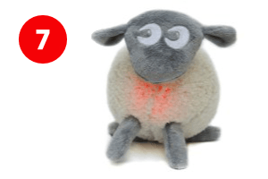 Ewan het droomschaapje hartslag knuffel Geboorte cadeau