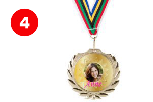 Medaille met foto - Geslaagd cadeau