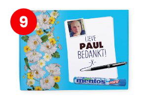 Mentos giftbox met naam - Bedankt cadeau