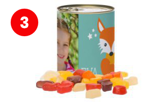 Bedankt Snoepblik met foto - Bedankt cadeau