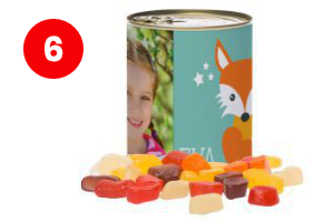 Snoepblik met foto bedrukken - Geslaagd cadeau