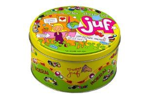 Snoeptrommel / Koektrommel juf - Cadeau voor de juf