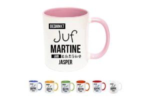 Bedankt juf mok - Cadeau voor de juf of meester