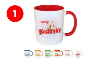Bedankt mok met naam - Bedankt cadeau