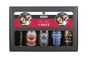 Bierpakket bedrukken met tekst of foto - Cadeau voor hem
