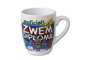 Cartoonmok zwemdiploma Zwemdiploma cadeau