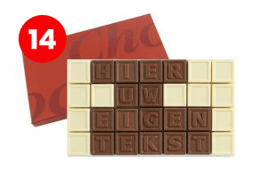 Chocolade telegram je eigen tekst in chocolade - Zwemdiploma cadeau