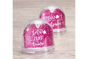 Snowglobe met tekst voor de juf of meester - Cadeau voor de juf of meester