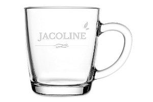 Theeglas met naam graveren - Cadeau voor haar