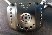 Custom Harley-Davidson headlight mount